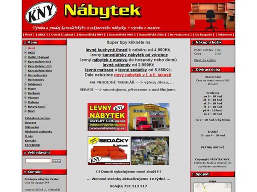 výroba a prodej kancelářského a sektorového nábytku + výroba z masivu.