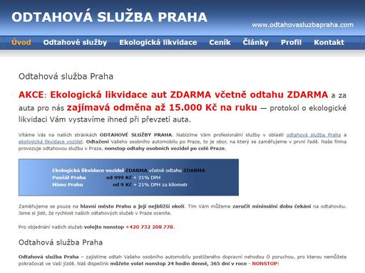 odtahová služba praha – odtažení vašeho vozu – ekologická likvidace