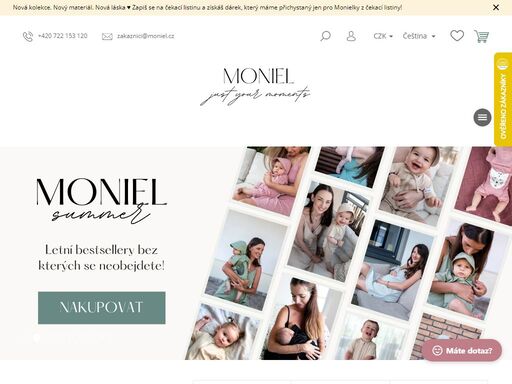 moniel ja česká značka oblečení pro děti a maminky. kojící, těhotenské, pohodlné a nadčasové kousky vyrobené s důrazem na prvotřídní kvalitu, funkčnost a každý detail. kojící košilky, mikiny, župany, dětské overálky, body s uzlem a mnoho dalšího.