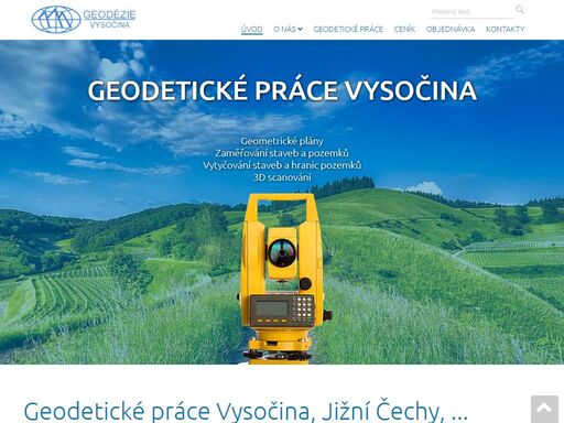 geodetické práce vysočina a jižní čechy provádí nejen geodetické práce, ale také 3d scanování, ..., geodézie vysočina