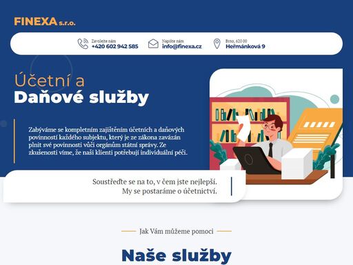 zabýváme se kompletním zajištěním účetních a daňových povinností každého subjektu, který je ze zákona zavázán plnit své povinnosti vůči orgánům státní správy. účetnictví...