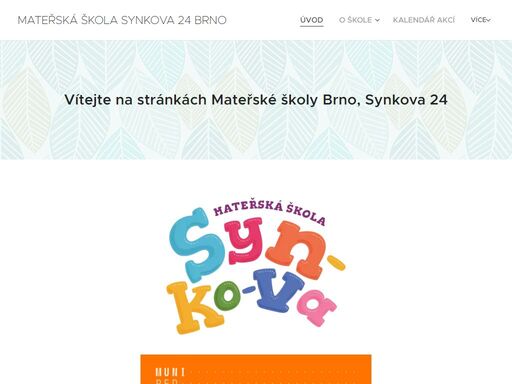 vítejte na stránkách mateřské školy synkova 24.