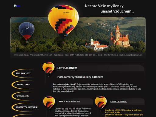 balónové létání zažívá renesanci, let balónem je dnes běžným dárkem. vychutnejte si i vy let balonem v přerově a okolí.
