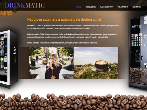  drinkmatic - nápojové automaty na kávu a drobné zboží 