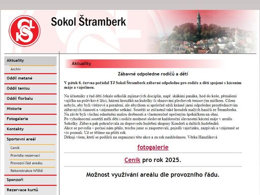 sokol štramberk, sportovní organizace