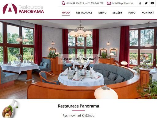 špičková gastronomie v restauraci panorama v rychnově nad kněžnou