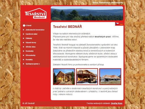 tesařství bednář - váš partner přes dřevo