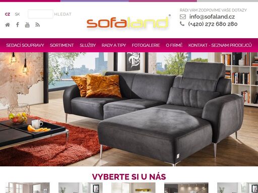 prodejny sedacích souprav a nábytku nadčasového designu 21. století - sedací soupravy, sedačky, rohové sedací soupravy, pohovky, postele, moderní iteriér
