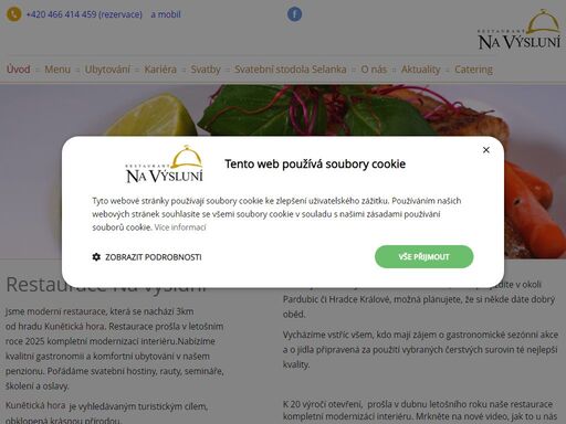 moderní restaurace pod kunětickou horou. pořádáme gastronomické akce, nabízíme sezonní speciality