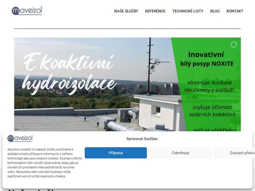 hydroizolace střech a zateplení střech pomocí foukané izolace. zelená střecha - snížení přehřátí. jižní čechy a praha. redukujte zbytečné náklady - volejte