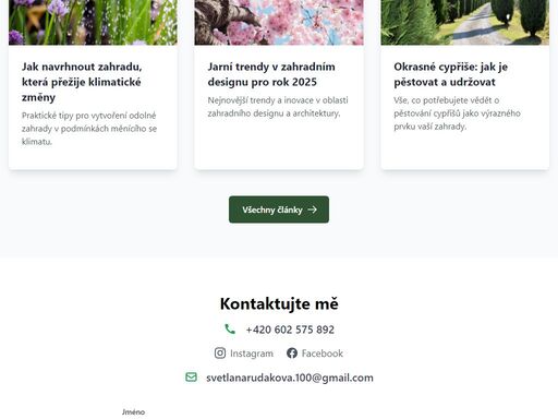 profesionální zahradní architekt s 9letou praxí a bakalářským titulem. návrh a údržba zahrad v české republice.
