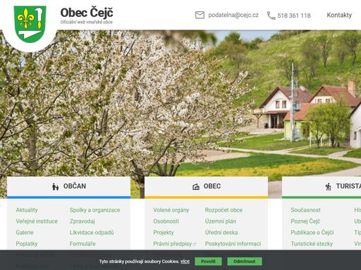 oficiální stránky obce čejče. informace o kulturním dění, historii, sportu a vinařských stezkách.