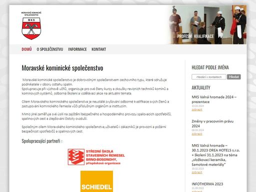  moravské kominické společenstvo je dobrovolným společenstvem cechovního typu, které sdružuje podnikatele v oboru odtahu spalin.spolupracuje při výchově učňů,