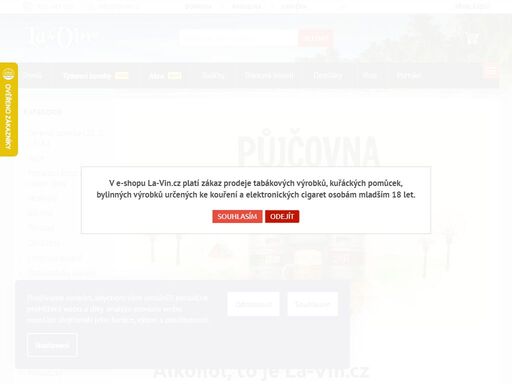 homepage. prohlédněte si, co teď frčí
alkohol, to je la-vin.cz



destiláty
skladem více než 5000 produktů.
likéry rumy giny tequily vodky whisky
 vybrat a nakoupit  
 nejlepšídestiláty a další  


vína
víte, že pro vás vybíráme jen ty nejlepší dostupná vína?
vína portská vína šampaňské a sekty
vybrat a…