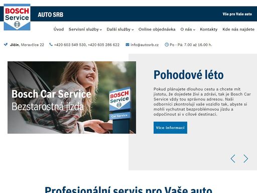 společnost auto srb s.r.o. je členem celosvětové sítě bosch car service, je autorizovaná k provádění záručních i pozáručních oprav automobilů všech značek včetně dodávek. všechny servisní úkony se provádějí dle pokynů výrobce.