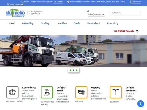 slumeko - technické služby města kopřivnice