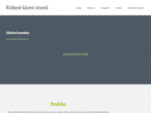 rizikové kácení, výškové práce lanou technikou, údržba zeleně, arboristika, ořez stromů, zahradnické služby, vytápěné okapy, vytápění okapů,okapy bez ledu
