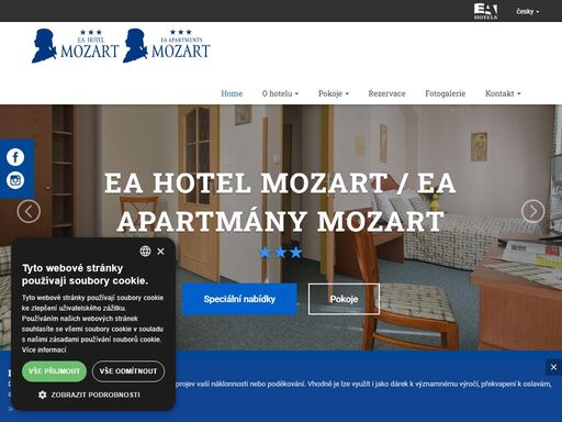 ea hotel mozart leží v bezprostřední blízkosti lázeňské kolonády a centra města karlovy vary