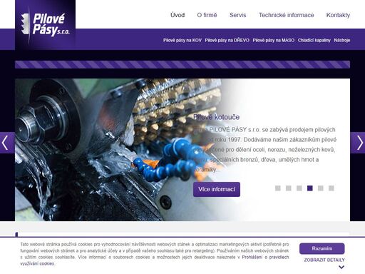 pilové pásy s.r.o. prodej a servis pilových pásů lenox a roentgen