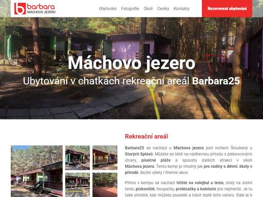 ubytování u máchova jezera, chatky barbara25 nabízí ubytování nedealeko máchova jezera v chatkách...