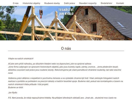 rekonstrukce historických staveb - kostelů, zvonic, zámků, hospitalů, kaplí. opravy a rekonstrukce roubených staveb.