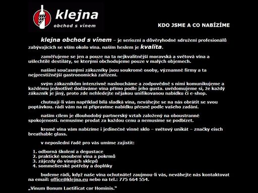 víno klejna