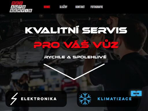nabízíme vše od pravidelné údržby vašeho vozu přes diagnostiku, mechanické práce, opravu elektroinstalace, diagnostiku vozu, montáž příslušenství až po zajištění stk a me, individuální dovoz ze zahraničí nebo úpravu vašeho vozu nebo pneuservis. rev autoservis - pardubice.