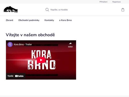 vítejte v našem obchodě.  