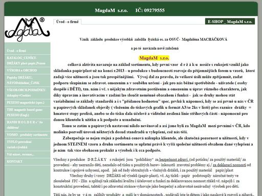 macháčková m    -  d r ž á k y  s rukojetí