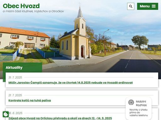 obec hvozd se nachází v okrese prostějov, kraj olomoucký. oficiální stránky obce hvozd a její částí klužínek, vojtěchov a otročkov.