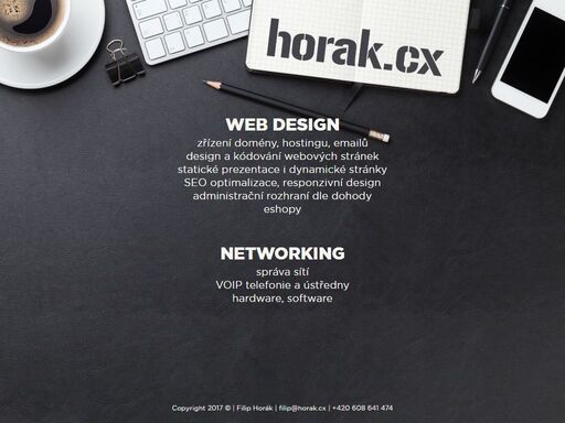filip horák, web design, správa sítí