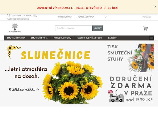 rozvoz květin praha i osobní odběr objednávek v květinářství praha 5 - smíchov. všechny objednané květiny a kytice je možné osobně vyzvednout v květinářství praha 5, nebo využít služby rozvoz květin praha. rozvoz květin objednejte on-line - doručována může být narozeninová kytice, kytice k svátku, kytice růží nebo…