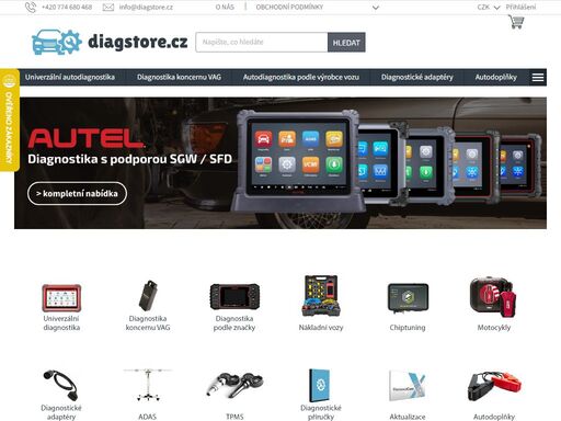 homepage. autodiagnostika skladem na diagstore.cz
v našem showroomu máme skladem více než 2000 diagnostických zařízení s dodáním do druhého dne na vaši adresu nebo zvolené výdejní místo. na naše produkty poskytujeme garanci nejlepší ceny – pokud někde najdete zboží levněji, cenu dorovnáme.
v naší nabídce najdete…