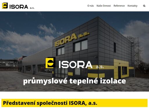 ?isora a.s. ostrava - projektování a montáž tepelných izolací. provádíme zateplení budov, průmyslové izolace, opláštění objektů, klempířské práce, stavební práce. prodej izolačního a hutnického materiálu.
