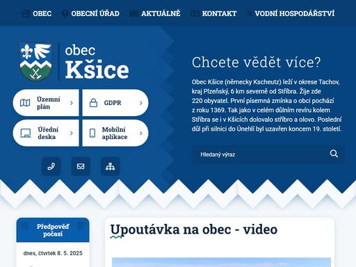 oficiální stránky obce kšice