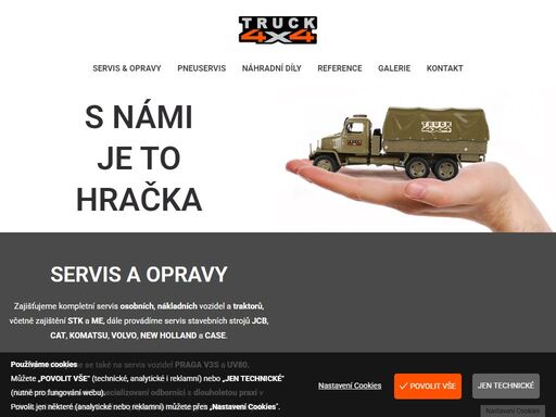 pneuservis. servis osobních, nákladních vozidel a traktorů. stk a me. servis jcb, cat, komatsu, volvo, new holland, case, praga v3s, uv80.