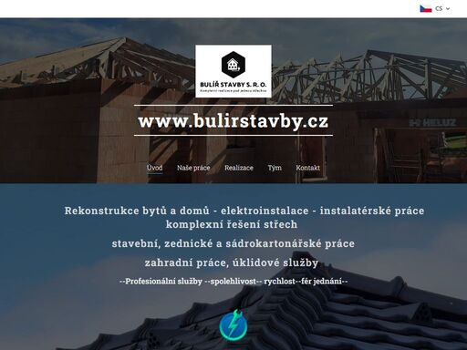 rekonstrukce bytů a domů - elektroinstalace - instalatérské práce komplexní řešení střech