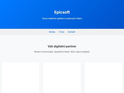 epicsoft s.r.o. – vývoj nativních a webových aplikací, backendových řešení a digitální transformace pro firmy. spolehlivý partner pro vaše it projekty.