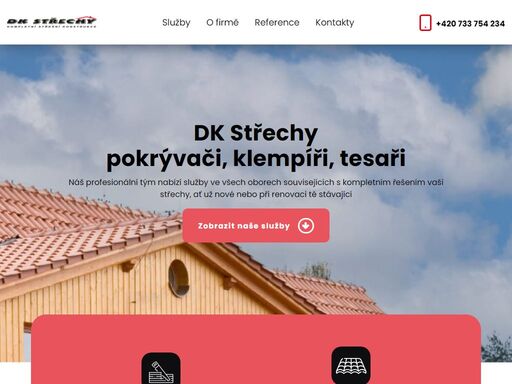 dk střechy - kompletní práce pokrývači, klempíři, tesaři