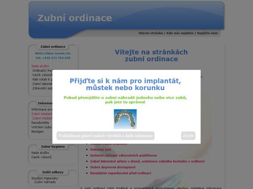zubař praha, zubní ordinace praha, zubní protetika, implantologie, parodontologie, preventivní zubní péče, zubní hygiena