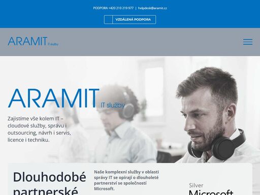 zajistíme vše kolem it – cloudové služby, správu i outsourcing, návrh i servis, licence i techniku.       
dlouhodobé partnerské vztahy  
naše komplexní služby v oblasti správy it se opírají o dlouholeté partnerství se společností microsoft. 
naší snahou je vytvoření dlouhodobého partnerského vztahu se zákazníkem, který vede k poznání jeho potřeb a možností tak,
