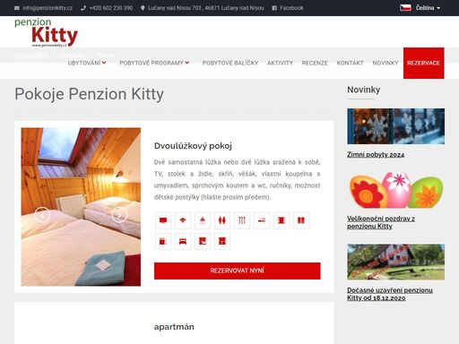 penzion kitty nabízí kvalitní a cenově dostupné ubytování v jizerských horách se snídaní, polopenzí nebo plnou penzí. penzion kitty - ubytování v jizerkách.