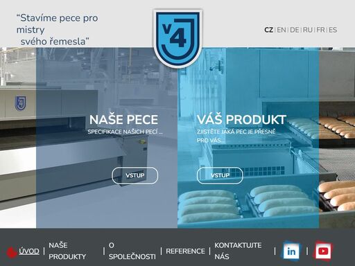 j 4 s.r.o. - již od roku 1994 provádíme vývoj, výrobu, dodávku a servis pekařských pásových pecí a linek. naše zařízení naleznete na celém světě.