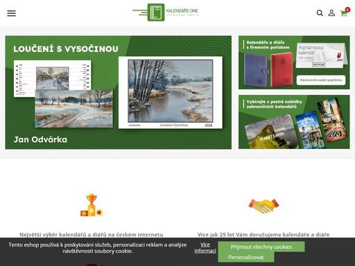 největší výběr kalendářů a diářů na českém internetu! exkluzivní nabídka zahraničních, velkoformátových kalendařů. rychlé dodání.