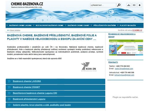 chemie bazénová. bazénová chemie, bazénové příslušenství, bazénové folie a plachty v nabídce velkoobchodu a eshopu za akční ceny! nabízíme a dodáváme profesionálům i amatérům po celé čr i na slovensko. naše bazénová chemie a bazénové příslušenství předsta