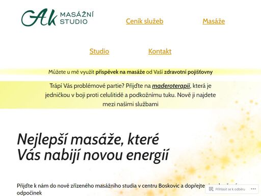 přijďte k nám do nově zřízeného masážního studia v centru boskovic a dopřejte si zasloužený odpočinek objednat se můžete na telefonním čísle které najdete v sekci kontakt
