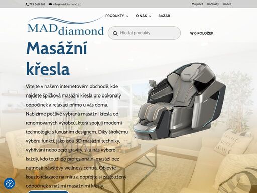 nabízíme poradenství při výběru vhodného produktu, přímo na míru klienta. v naší nabídce najdete masážní křesla, relaxační křesla, polohovací křesla vhodná i pro seniory, elektrické dvoukolky a jednokolky ninebot.