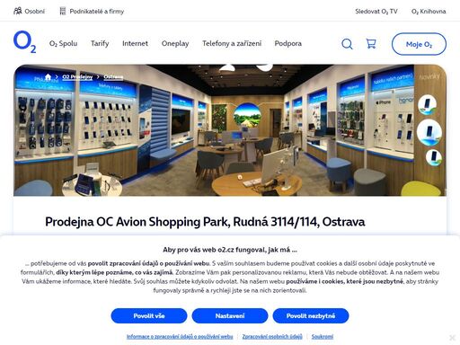 prodejna ostrava - oc avion shopping park, rudná 3114/114. o2 služby, telefony, zařízení a příslušenství nebo profesionální podpora a spoustu dalšího, to nabízejí všechny naše značkové prodejny.