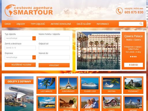 prověřená, denně aktualizovaná nabídka zájezdů i last moment od předních ck , kontaktujte nás - jsme tady pro vás