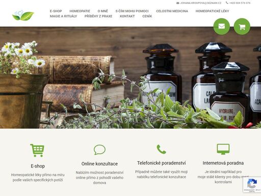 homeopatické léky a bylinné přípravky